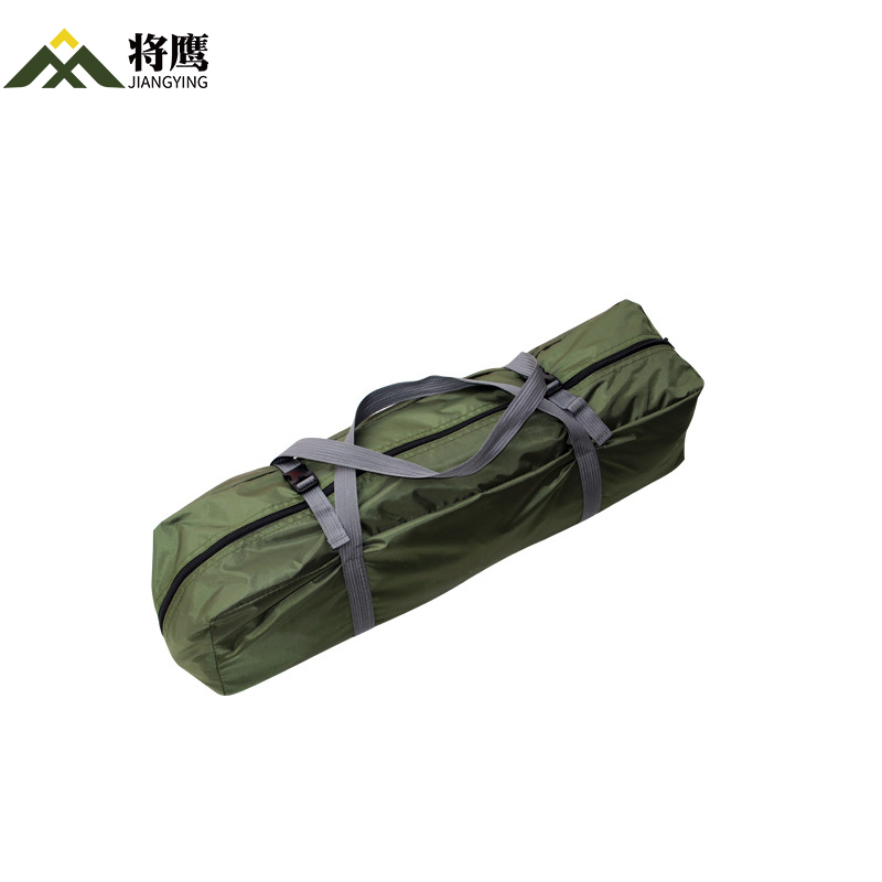 将鹰 双人户外野营自动帐篷加厚布料带反光条绿色 JY-041S-02高清大图