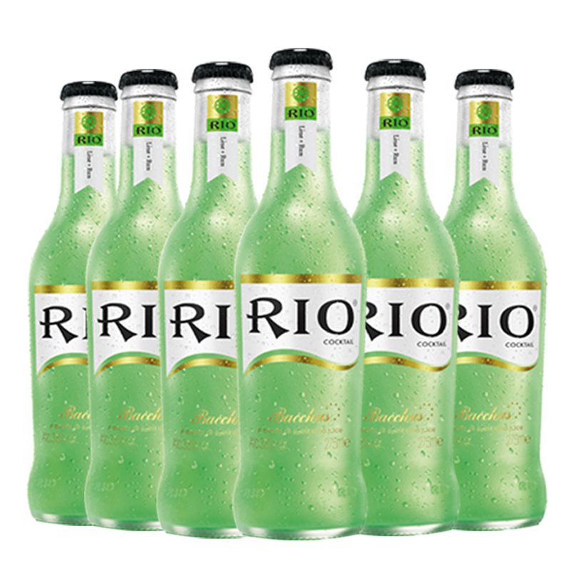 锐澳(RIO)洋酒 鸡尾酒 预调酒果酒 青柠味 275ml*6瓶