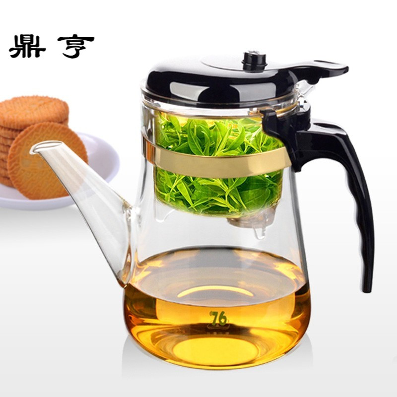 鼎亨台湾可拆洗飘逸杯泡茶壶沏茶杯全过滤耐热玻璃杯冲茶器便携茶