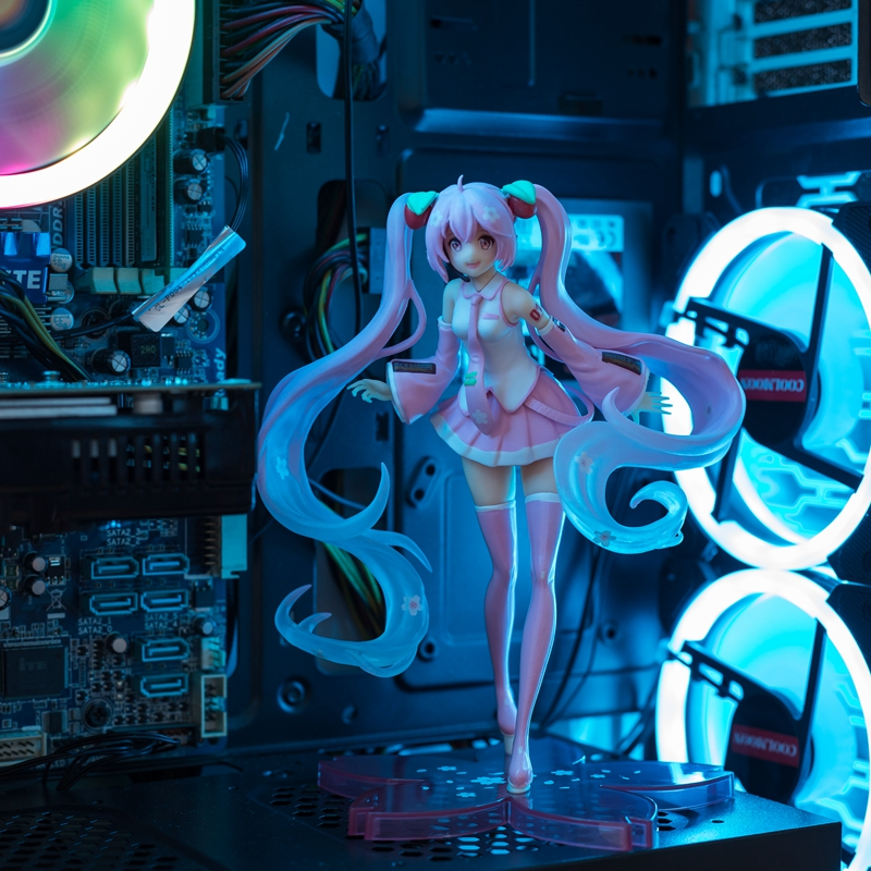 初音未来手办动漫玩具miku樱花初音景品二次元美少女模型摆件礼物