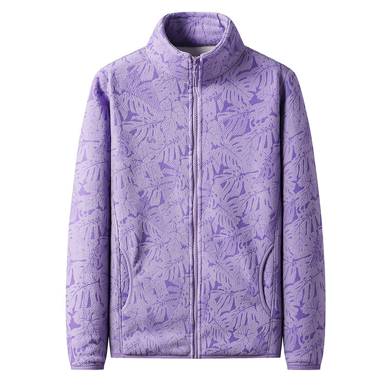 Tduo加绒加厚抓绒衣 ZR4 件 女款丁香紫 XL