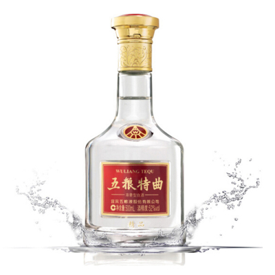 五粮液股份出品 五粮特曲 精品 52度 浓香型白酒 500ml 单瓶装