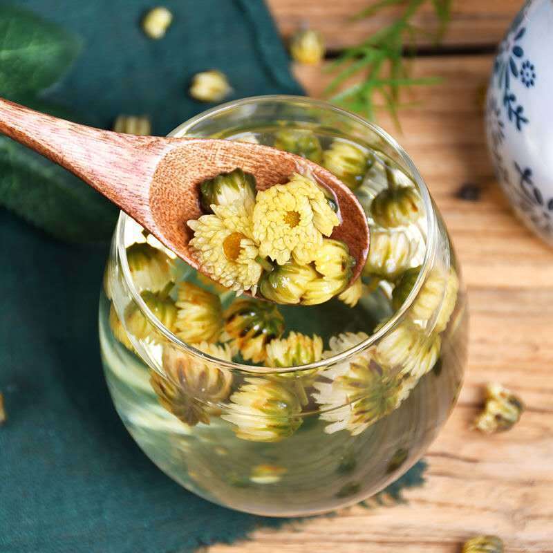 玫瑰花茶补气血养颜菊花茶清火去火养肝干玫瑰花蕾特级胎菊王100g枸杞