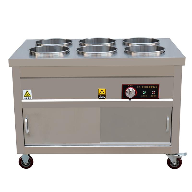 商用保温粥古达车汤桶车保温台售饭台粥台粥锅暖汤炉煲粥快餐车双排6