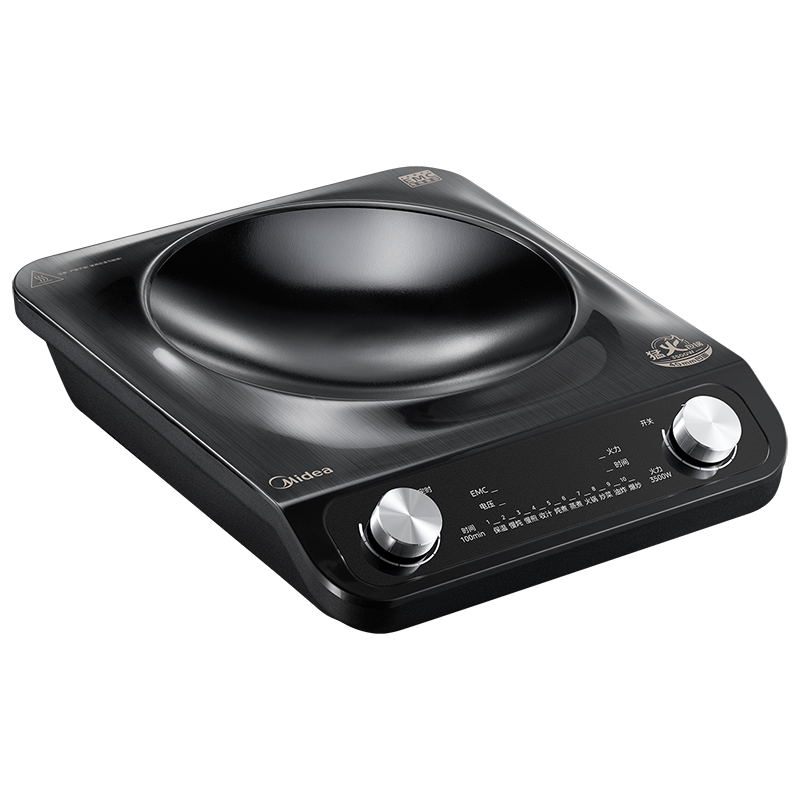 美的 (Midea) MC-35DC13 电磁炉 3500W真功率 黑晶瓷高强凹面微晶板耐冲击 冷热骤变不易裂高清大图