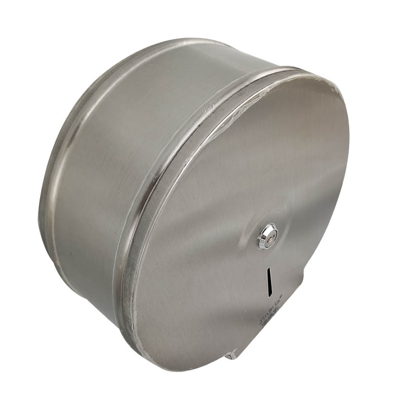 金迪乐不锈钢卷纸筒壁挂纸巾盒大盘纸盒25.5*11cm/个高清大图