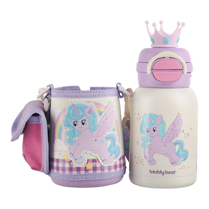 杯具熊 彩虹小马RT111-600 保温杯 600ml 紫色