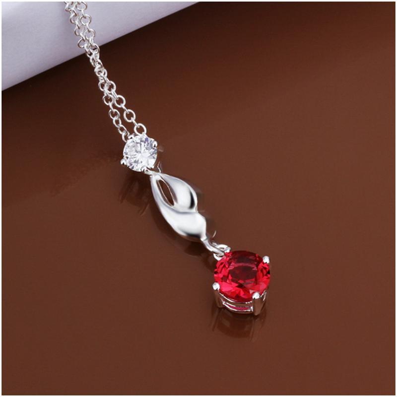 N496 Women Silver Necklace 镀925纯银女项链日韩版锁骨链潮人送女朋友七夕情人节礼物