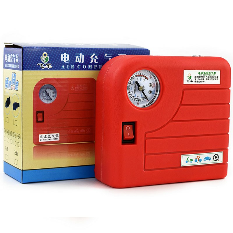 电动车自行车便携迷你式打气筒电动充气泵48V60V72V96V通用打气泵