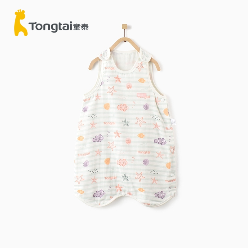 童泰(TONGTAI)夏季款婴儿床品0-2岁男女宝宝纯纯棉纱布分腿睡袋防踢被孕婴童睡袋