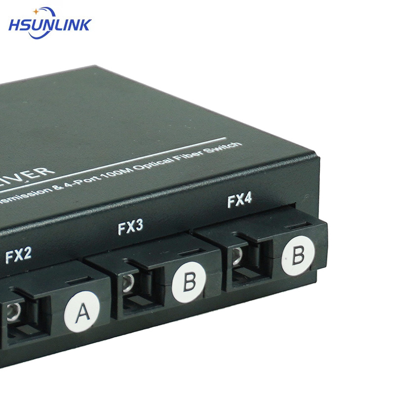 HSUNLINK 光口交换机 HS-4*4Gigabit 台高清大图
