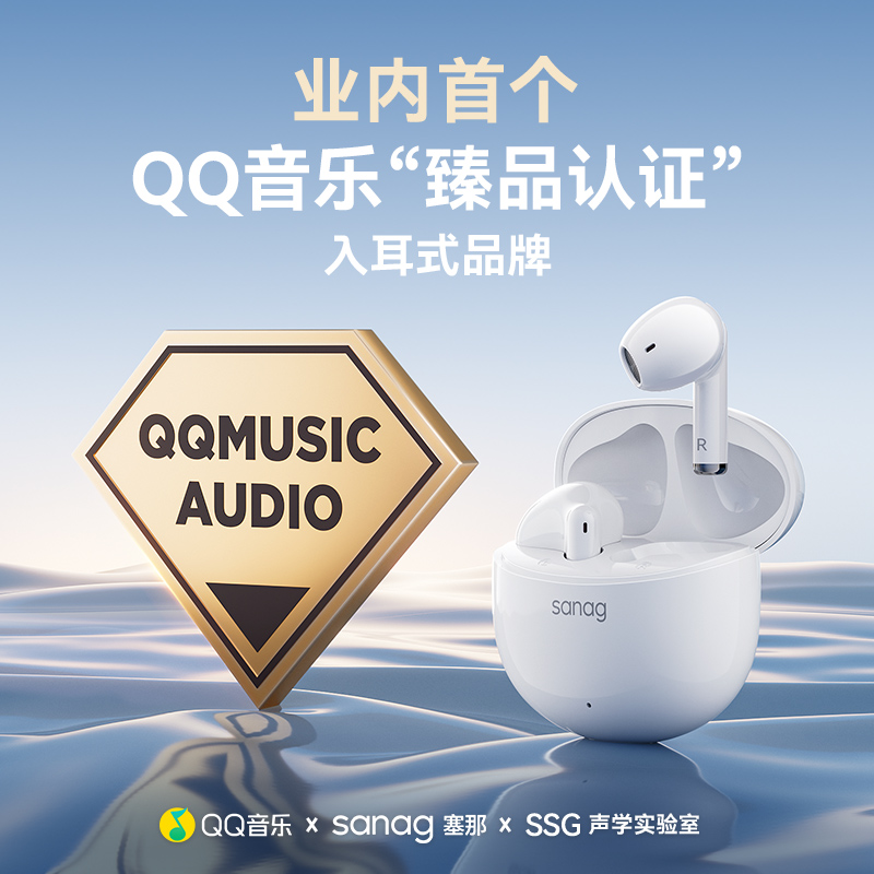 sanagT5蓝牙耳机真无线运动半入耳无延迟高清大图