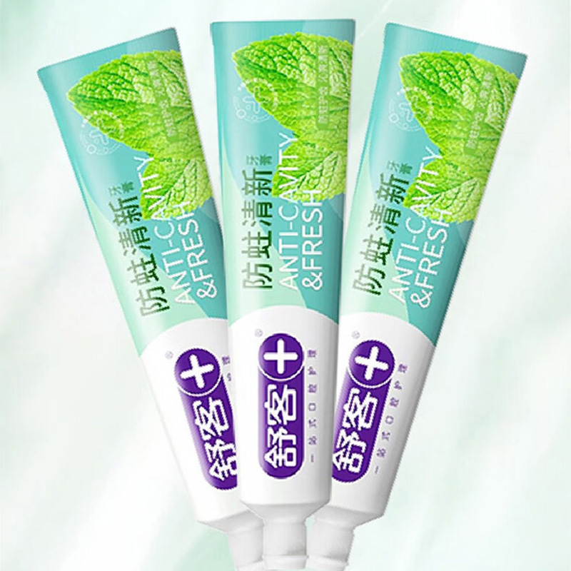 舒客牙膏145g*3支沁爽炫白防蛀清新系列ZHS-FQ30高清大图