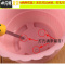 三维工匠波浪花边莲花盆塑料树脂仿陶型大花盆多肉绿萝花盆可水培送托盘 紫色[开孔留言] 小号[口径15cm]15个花盆容器