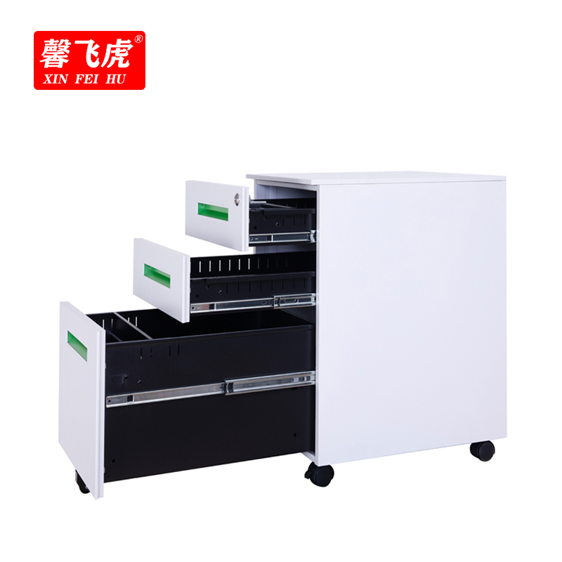 馨飞虎活动柜三抽柜移动柜390*500*600mm/个高清大图