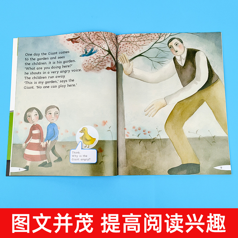 [正版]黑布林英语阅读小学d级5 自私的巨人The Selfish Giant 英语学习书籍少儿英语故事英文绘本 上海高清大图