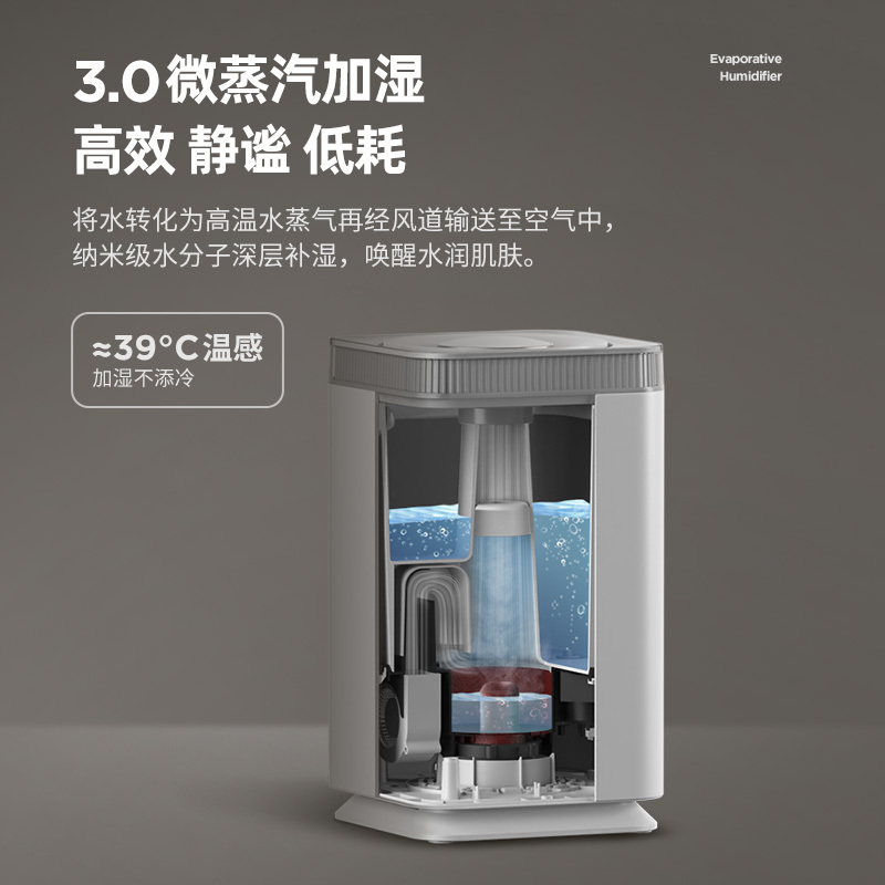 德国蓝宝无雾加湿器孕妇婴儿家用卧室纯净非冷蒸发空气杀菌大容量