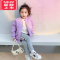 可莉允女童棉服冬季轻薄宝宝秋冬装2022新款棒球服休闲童装儿童夹棉外套