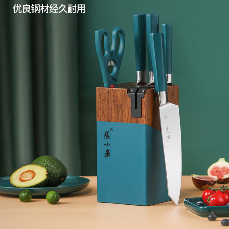 张小泉刀具六件套锋利耐用不正雅典绿系列D31500100高清大图