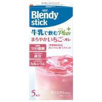 日本进口 AGF Blendy欧蕾Plus 草莓味冷泡牛乳奶茶(含乳酸菌)9g*5支