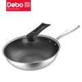 德铂卡恩-不锈钢炒锅32CM （DEP-DS192）配锅盖