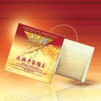 海外直邮太子牌 花旗参茶 正宗美国威州原产西洋参切碎入袋 参茶礼盒原枝花旗参蜜糖茶 蜜糖味参茶 18袋 盒装