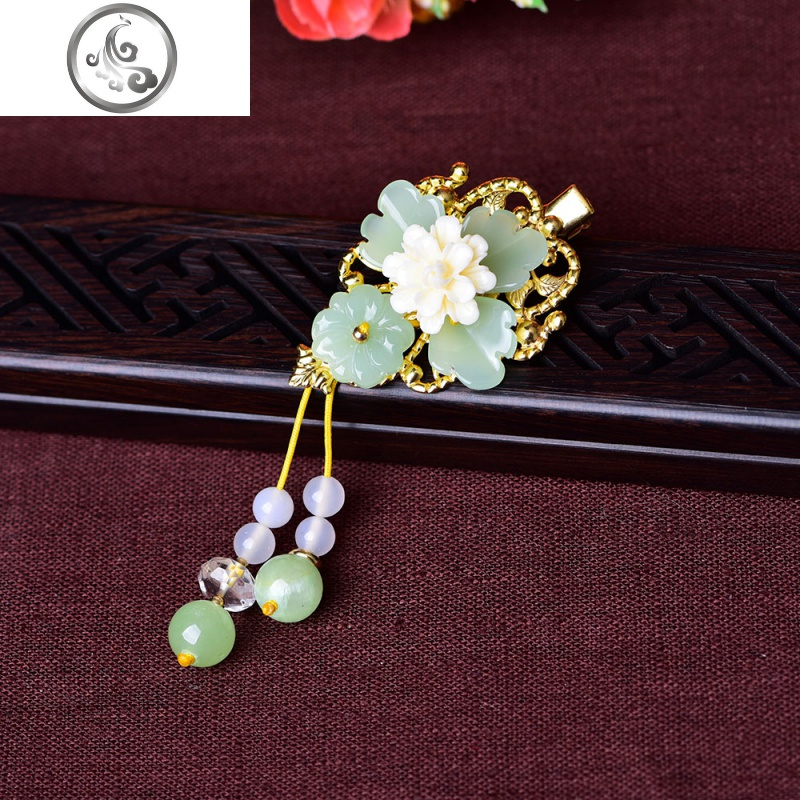 民族风发夹边夹复古风发卡夹子顶夹头饰后脑勺古装汉服饰品小清新jimi