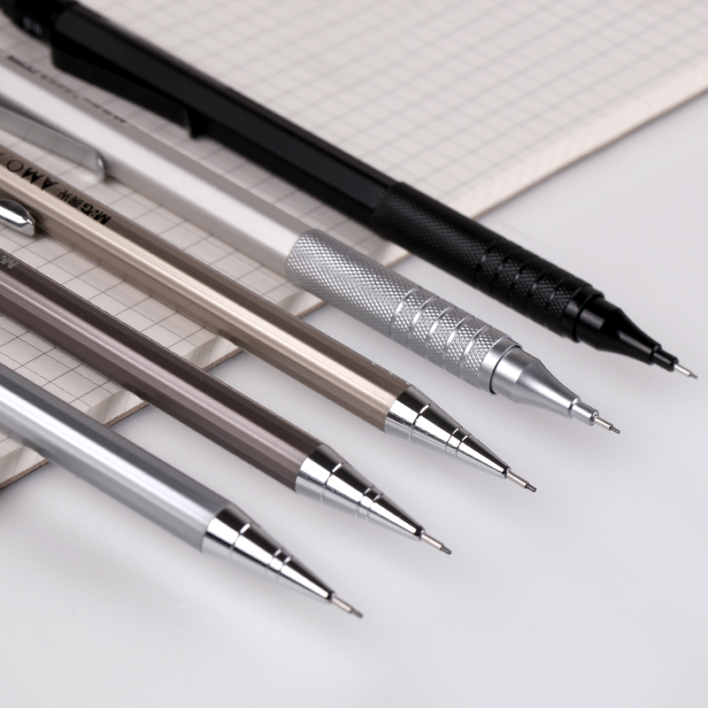 晨光mgmp1001金属自动铅笔活动铅笔05mm5支装