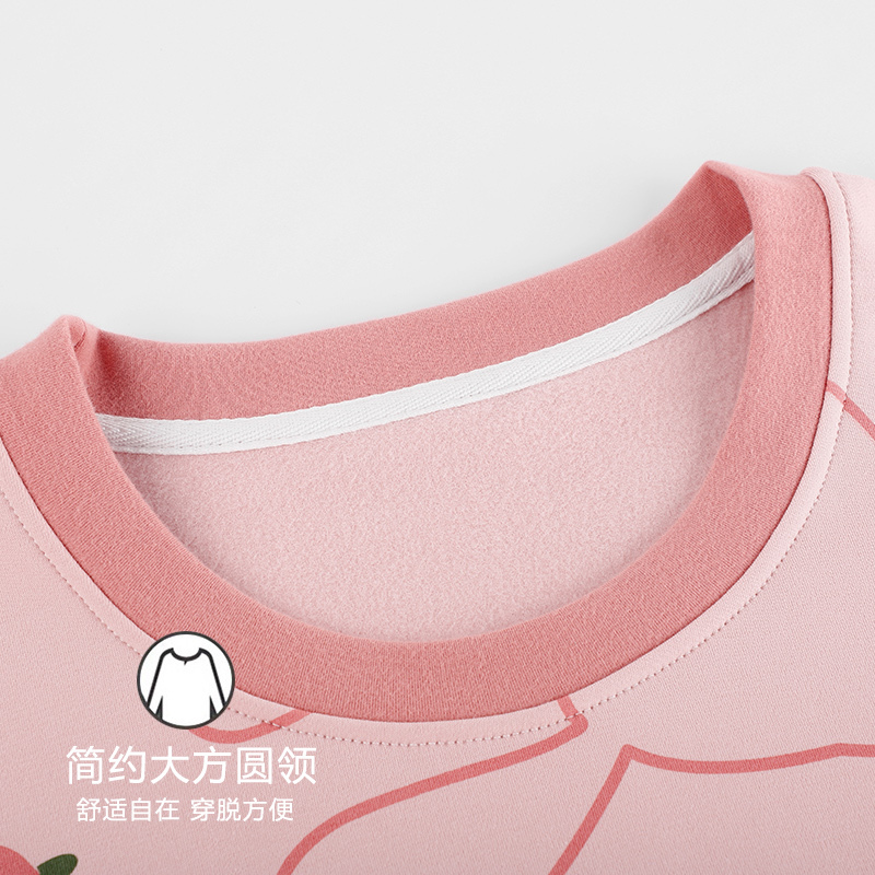 浪莎睡衣女夏季纯棉薄款短袖短裤可爱夏天休闲可外穿家居服两件套