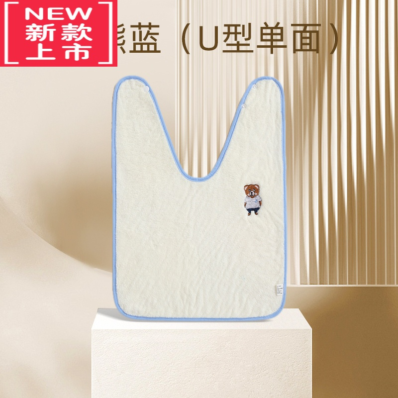 可莉允儿童洗漱巾婴儿毛巾防水围嘴刷牙洗脸围兜宝宝擦脸不湿衣漱口水巾