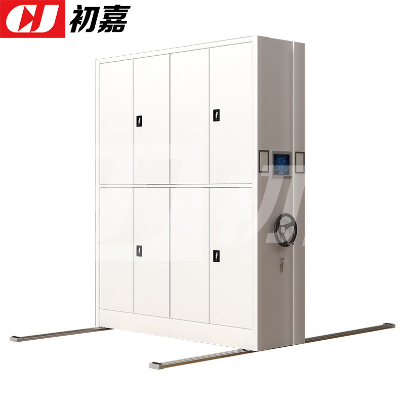 初嘉(CJ)智能密集架移动式档案柜钢制轨道智能密集柜 一列2组