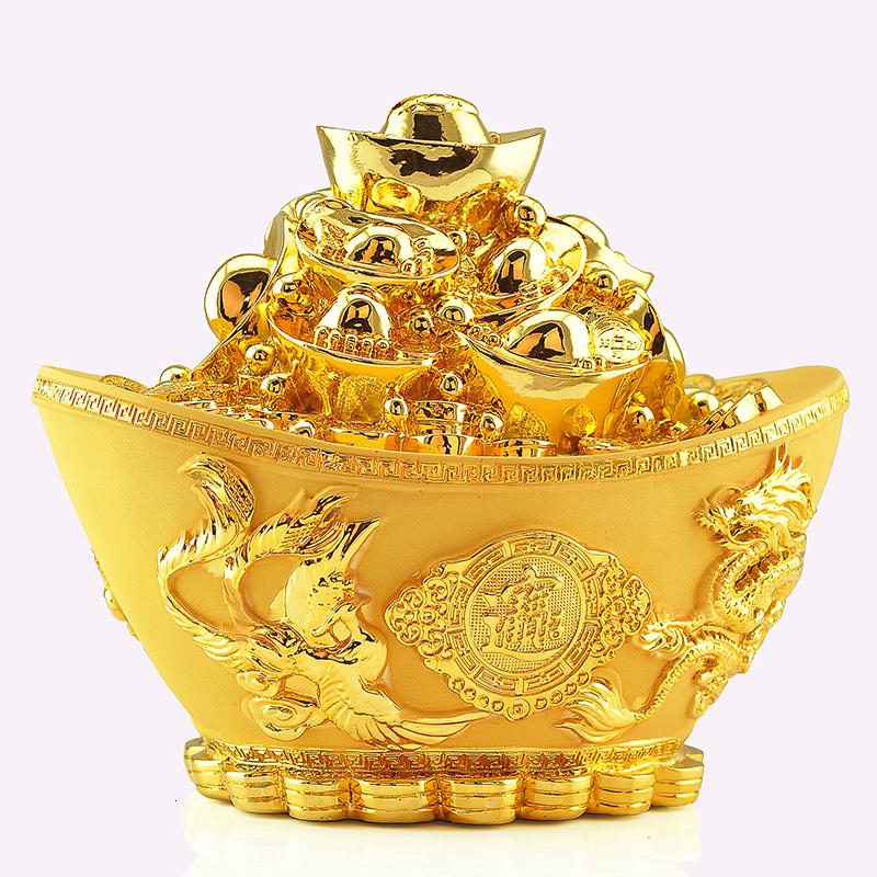 美帮汇大号龙凤呈祥摆件金元宝存钱罐店铺装饰开业送礼品高清大图