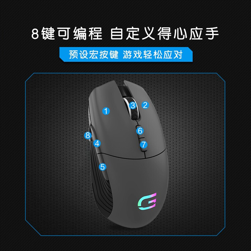 DELL/戴尔戴记严选便携式笔记本台式机搭配多用静音鼠标 MS320D Pro (赠品)