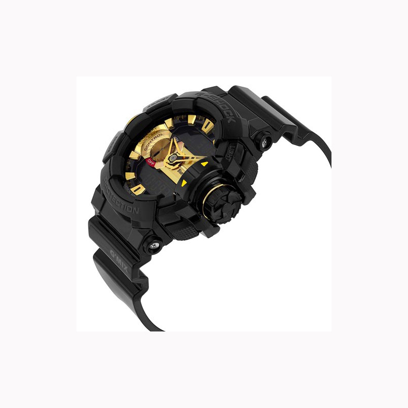 卡西欧(CASIO) G-SHOCK YOUTH2019男士运动时尚日本电子表 黑金色 GBA-400-1A9高清大图