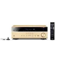 Yamaha/雅马哈RX-V585功放机 7.2全景声家庭影院hifi无损金色