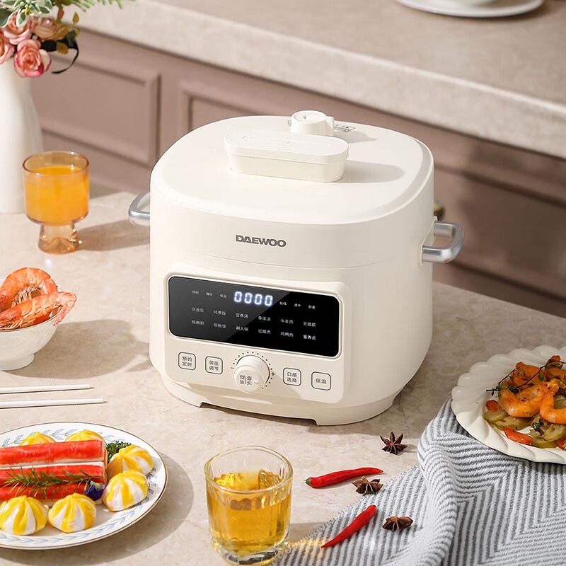 大宇智能多功能电压力锅DYYL-4L13 科洛白高清大图