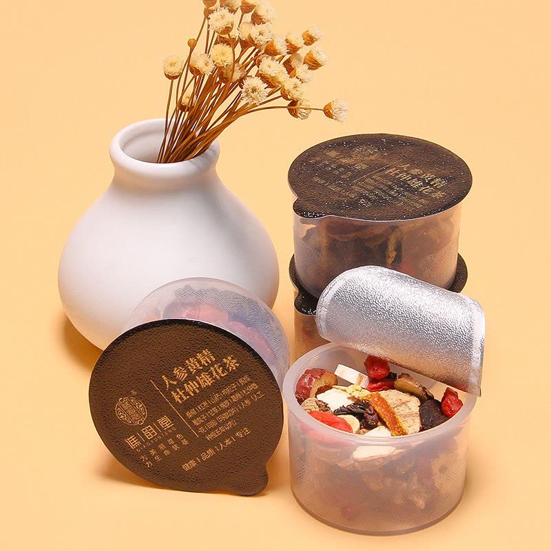 谯韵堂 人参黄精杜仲雄花茶10罐/盒 160g/盒图片