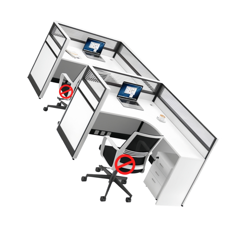 景冠达屏风工位2人位张高清大图