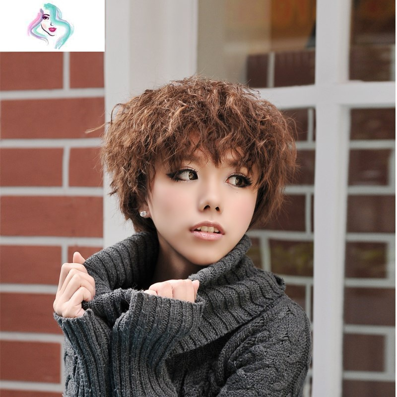 假发女短发蓬松短卷发中老年妈妈全头套时尚气质全头套新款假发套你