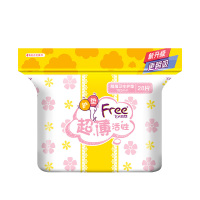 Free·飞 丝薄系列 卫生护垫 152mm*28片单包装 超薄瞬吸 棉柔表层 透气贴身 清新活力 姨妈护垫