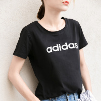 Adidas neo 阿迪休闲春夏款女子休闲圆领T恤短袖 CV7026