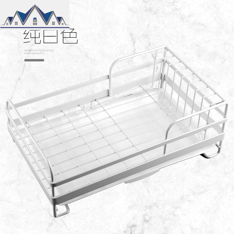 北欧碗架沥水架铁艺碗碟架晾碗盘架单层厨房收纳架置物架沥水篮 三维工匠高清大图