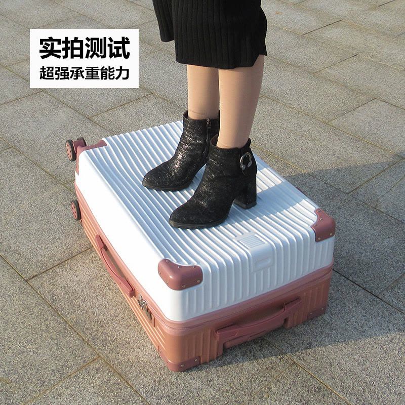 万向轮行李箱大容量密码箱拉杆箱隔层24寸高颜值女学生韩版旅行箱|普通万向轮香槟金 28寸[出国搬家使用]图片