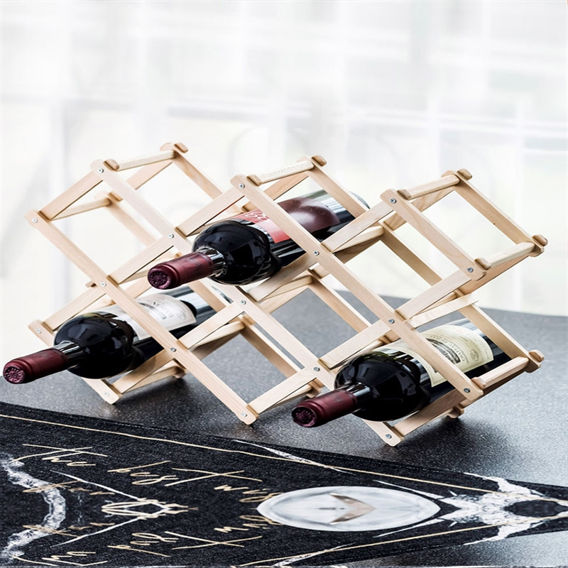 红酒架木红酒瓶摆件迪玛森酒柜装饰品放酒瓶的架红酒架子北欧创意现代