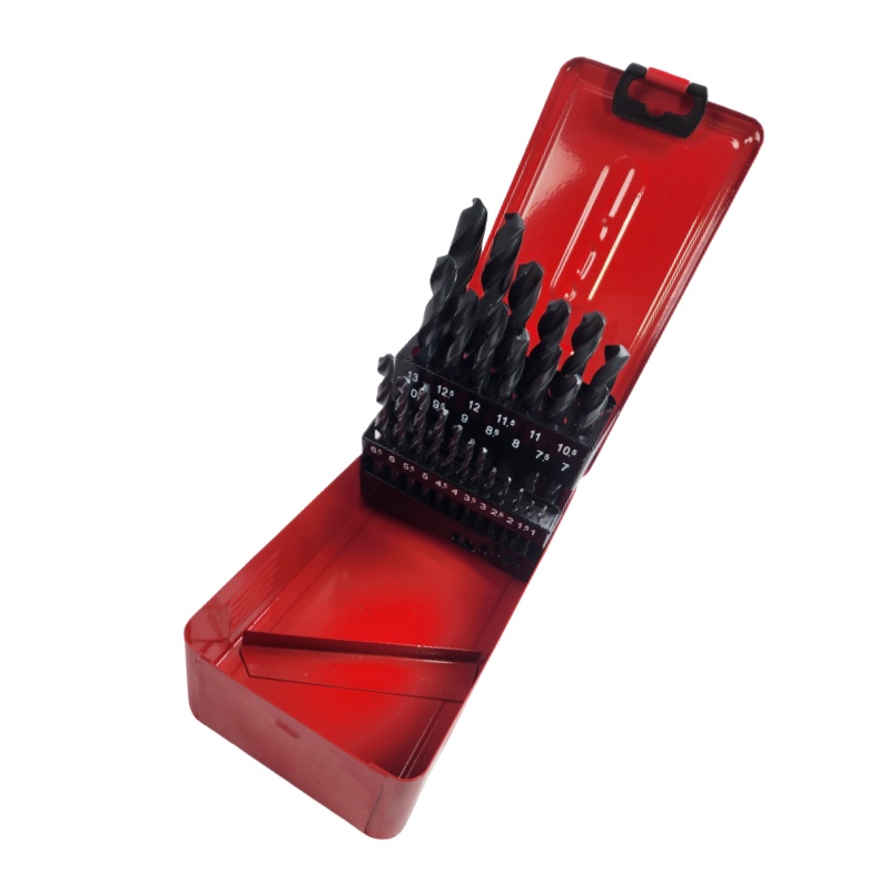 MKLDTOOLS 麻花钻头套装 1-13mm 25件 套高清大图
