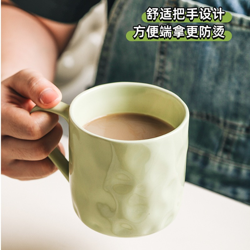 [补贴10%]马克杯女水杯家用陶瓷杯子情侣早餐咖啡杯高颜值办公室手绘高级高清大图