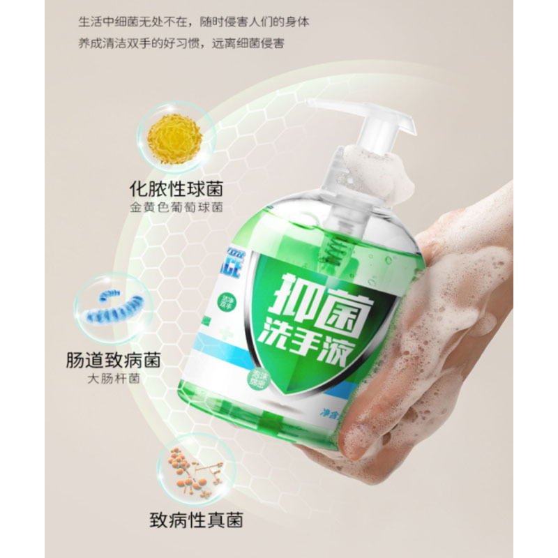 可立仕 洗手液 消毒杀菌家用抑菌水洗泡沫洗手液 480g*2瓶
