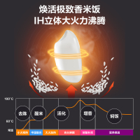 美的(Midea) 电饭煲4L/4升智能预约家用IH电磁加热WIFI互联铁釜内胆电饭锅MB-FB40X9-319H