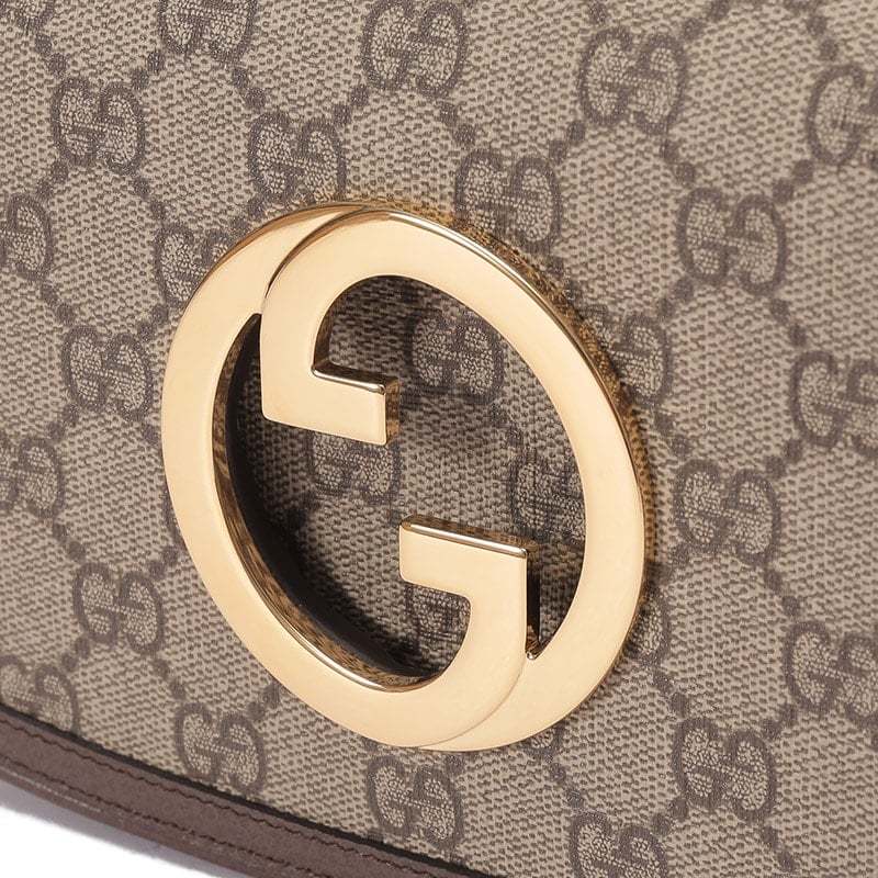 古驰gucci女士gucciblondie系列帆布互扣式双g胸包斜挎包腰包703807k9