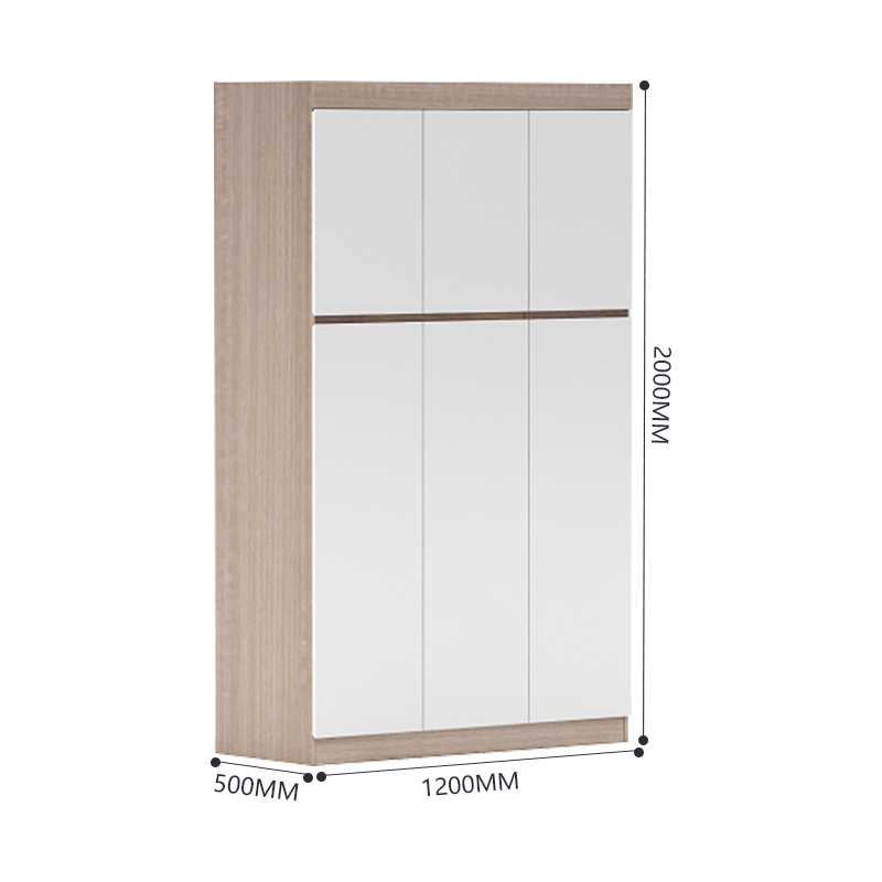 臻远 ZY-GYJJ17 公寓套房家具 宿舍家具三门衣柜衣物收纳柜高清大图